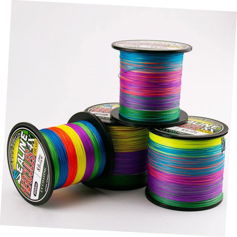 Kisangel 2pcs 500m Fishing Line Pe Material Braided Line Super