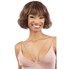 Shake-N-Go Golden 100% Human Hair Wig - Cynthia (Color:P4/27)
