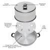 Kitchen Crop Steam Canner with Temperature Indicator (Aluminum Steam Canner)