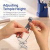 Glasses Tightening Kit, Eyeglass Frame Adjustment Tool with 3-in-1 Screwdriver,