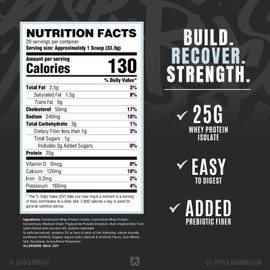 RYSE Up Supplements Ryse Core Series Loaded Protein | Build, Recover, Strength | 25g Whey Protein | Added Prebiotic Fiber and MCTs | Low Carbs & Low Sugar | 20 Servings (Marshmallow)