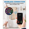 Razobws Bluetooth Shower Speaker, Portable Bluetooth Speakers with LED Light,