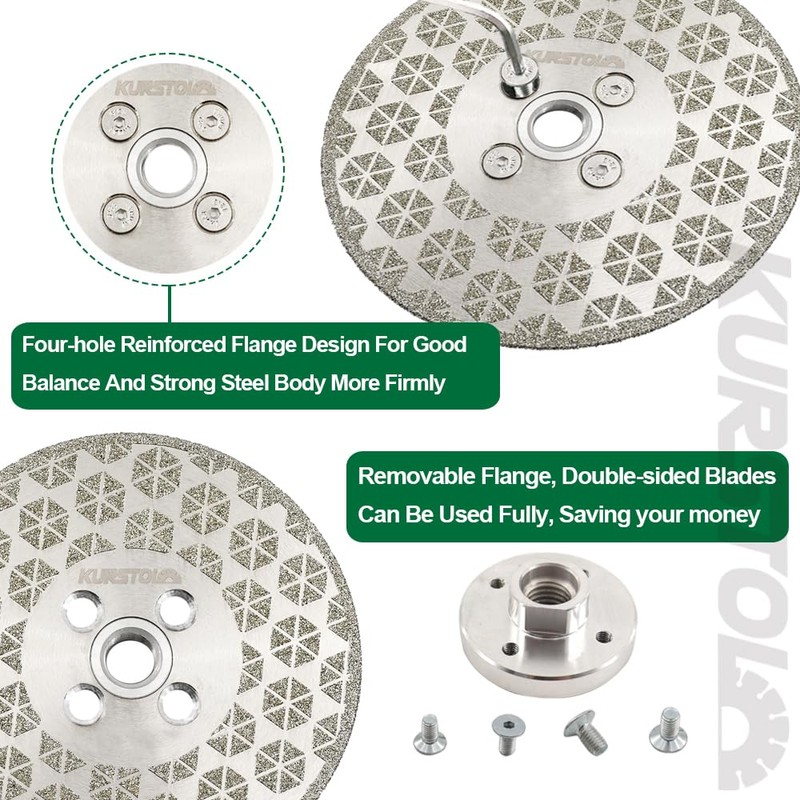KURSTOL Grinding Cutting Diamond Blade - Granite Grinding Wheel 4.5"/115mm