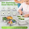 LEEPENK 304 Stainless Steel Lunch Box and Food Containers with