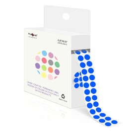 PARLAIM 1/4 Inch Circle Sticker Labels,1000 Stickers Round Color Coding Circle Dots Stickers, Adhesive Roll Dot Label for Inventory Organize, File Classification (Blue)