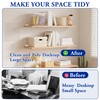 Alise Floating Shelf Brackets White,4 Pcs L Brackets for Shelves,6''