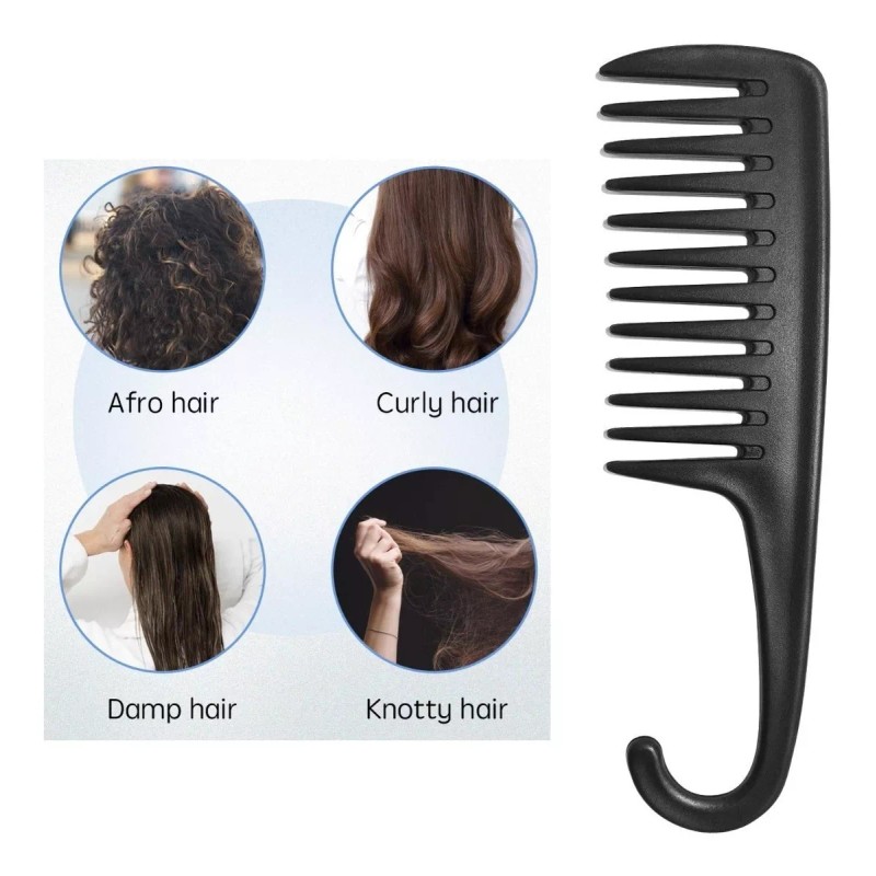 TechMel Peine Especial Para Desenrredar Cabello Chino Cola De Mono