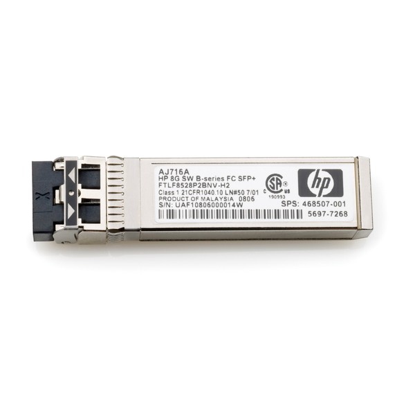 HP AJ716A 8GB Shortwave B-Series Fiber Channel 1 Pack SFP+