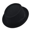 Pork Pie Men's Hat Women's Fedora Felt Hat 100% Wool