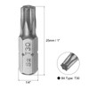 uxcell Torx Bits 1/4 Inch Hex Shank 25mm Length Magnetic