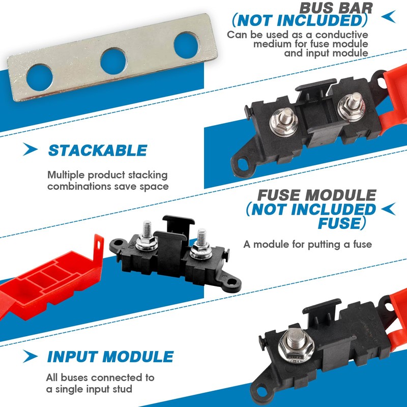 GLOSO BDFS MIDI/AMI Fuse Holder Power Distribution Module Fuse Module