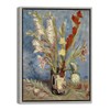 Wieco Art Framed Wall Art Vase with Gladioli and China