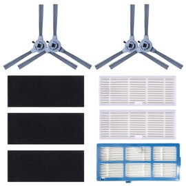 Coredy Replacement Kit (Side Brush, High Efficiency Filter) for R750 (R700), R550 Ultra, R650 Ultra,R400, R550, R650, R580, G800, G850 Robot Vacuum Cleaner Accessories