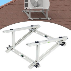 Flehomo Air Conditioner Rooftop Mount Bracket for Mini Split Air Conditioners Heat Pump System, Adjustable Mounting Bracket for Rooftop, Heavy Duty Roof Bracket for 9,000-24,000 BTU