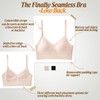 Low Back Bra for Women Wirefree Seamless Bra Backless Multiway