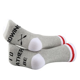 G2TUP 2 Pairs Rowing Coxswain Socks I'd Rather Be Rowing Socks Rowing Lover Socks Rowing Crew Gift Rower Row Team Gift (I'd Rather Be Rowing 2P)