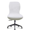 Deisy Dee Velvet Stretch Armless Office Chair Covers - Colorful