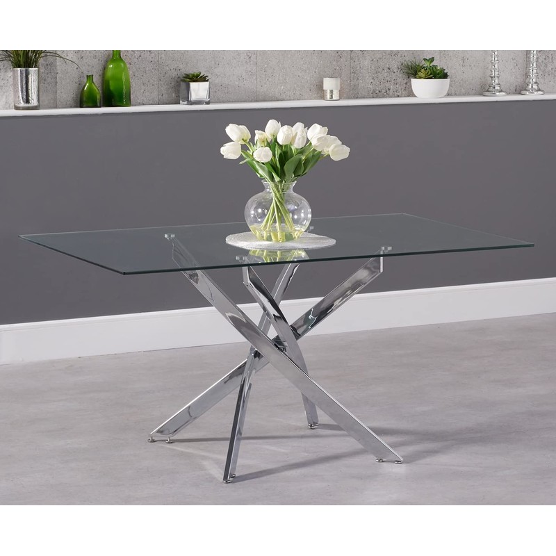 Fab Glass and Mirror Rectangle Glass Table Top, 18" x