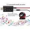 AYMBH USB-SOUND7 Portable USB Sound Card Adapter with Virtual 7.1