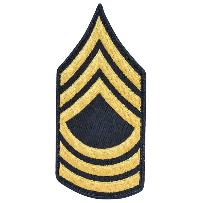 Army Master Sergeant MSG E8 Cloth Rank for ASU Size