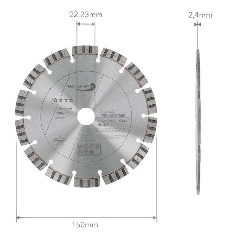 Prodiamant Premium Diamond Cutting Disc Concrete Laser Grey PDX821.711