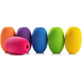 CENPEK 6 Pcs Pencil Grips, Egg Pen Pencil Holder Handwriting Grips Pen Stylus Foam Grips Writing Aid Soft Cushioned Foam for Handwriting Drawing Preschool Supplies