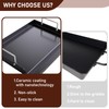 Nonstick Cast Iron Griddle for Gas Grill Nanoceramic Stove Top