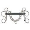 HORZE Mullen Mouth Pelham Rubber Bit - US 5 in,