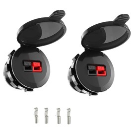 JacEnergy Anderson Connector 45 Amp PP15 to 45,Waterproofwith a Weather Tight Cover,Power Pole Cover 2 PCS