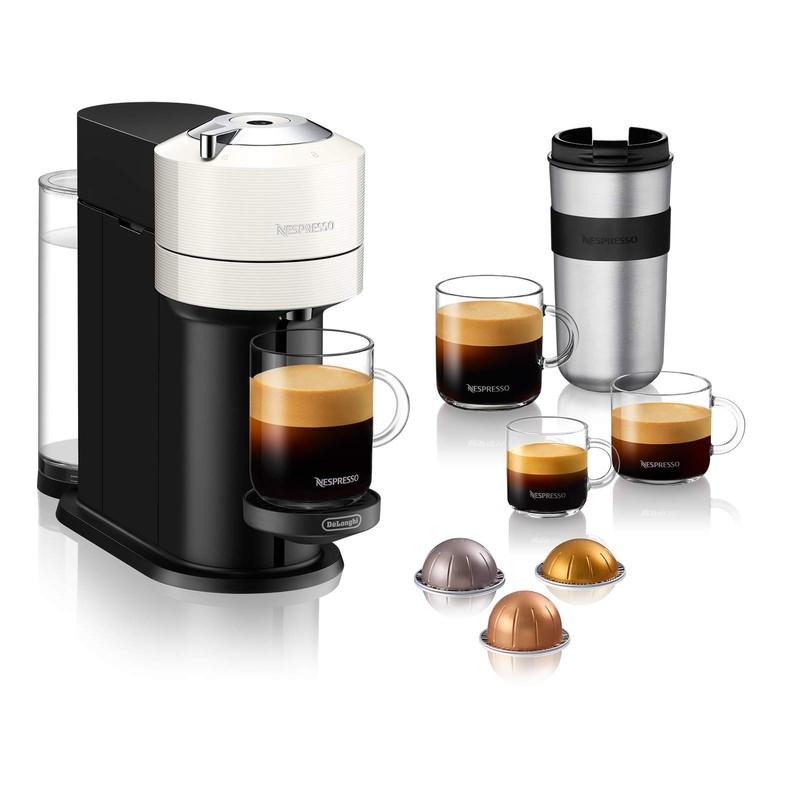Nespresso Vertuo Next Coffee and Espresso Machine by De'Longhi, White