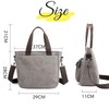 Takusan Shopping Unisex Canvas Shoulder Tote Bag, 2-Way Large Capacity,