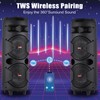 Dazone 6000W/4000W Portable High Powered Bluetooth, Double 8"/6.5" Subwoofer PA