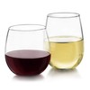Libbey Stemless Wine Glasses Set of 12, Dishwasher Safe Set