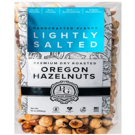 Oregon Farm To Table - Hazelnuts from Premium Growers - Dry Roasted - Lightly Salted – Kosher Certified - 1 LB