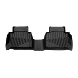 OMAC Premium Floor Mats for Ford Fusion 2013-2020 Sedan Rear Car Mats All Weather 3D Custom Fit Rubber Mat Waterproof Odorless TPE Floor Liners Laser Measured Non-Slip (Black)