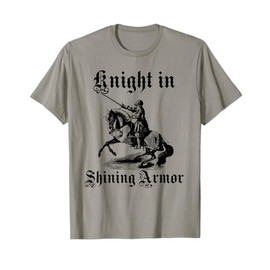 Knight In Shining Armor Medieval and Renaissance T Shirt T-Shirt