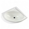 Generisch 24642 Camping Caravan Corner Washbasin White