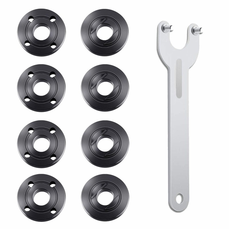 9PCS Angle Grinder Nut Angle Grinder Wrench Kit 5/8-11 Flange