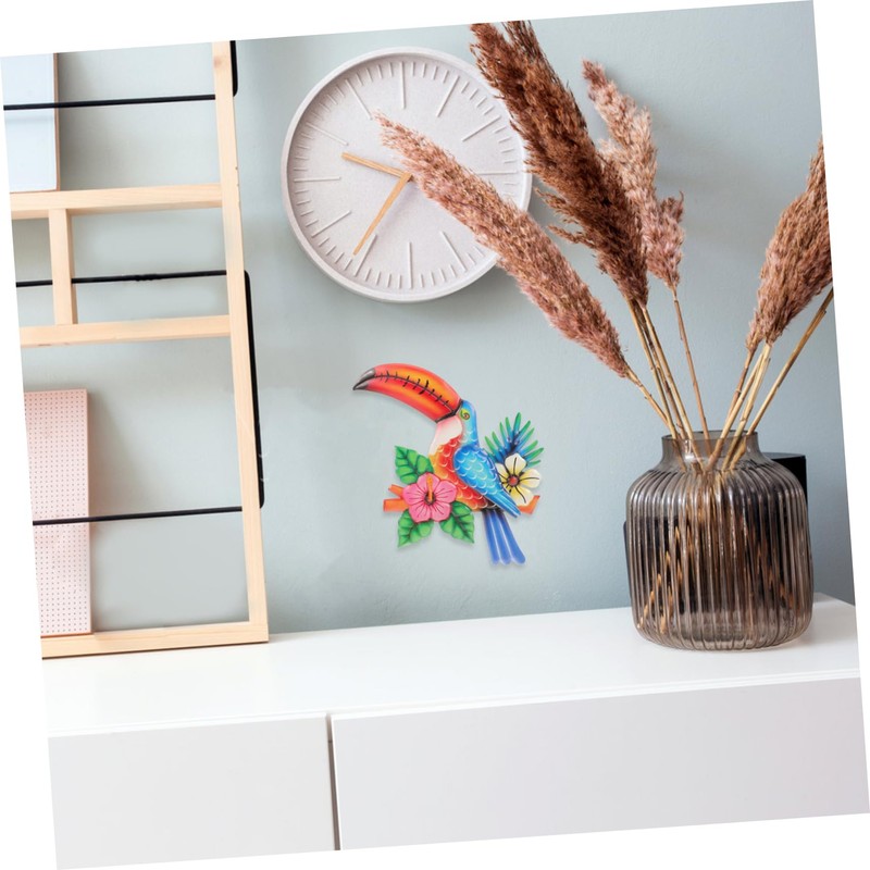 COHEALI Metal Toucan Wall Decor Rustic Bird Art for Bedroom