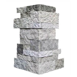 AirStone Corner/Finished End Stones: Spring Creek Color Blend, Manufactured Stone Wall Covering, Indoor & Outdoor Home Décor