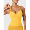 YEOREO SoftHue Impact Longline Strappy Top Women's Halter Workout Tank