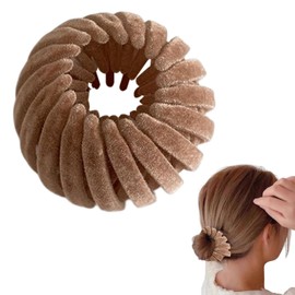 Magic Bird Nest Velvet Hair Clips, Three Rows of Teeth Styling Supplies for Making Ponytail, Bun, and Hairpin for Long Short Curly Straight Hair, Hair Clips, Hair Accessories