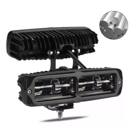 LOVINGCREATE Faros Barra 4 Leds Lupa 8d 6000lm Autos Motos Alta Calidad