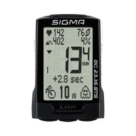 SIGMA SPORT BC 23.16 STS White Bicycle Computer with Bicycle, Altitude and Heart Rate Functions, Cadence High Log Capacity, White Bicycle Speedometer, Easy Operation, 02316