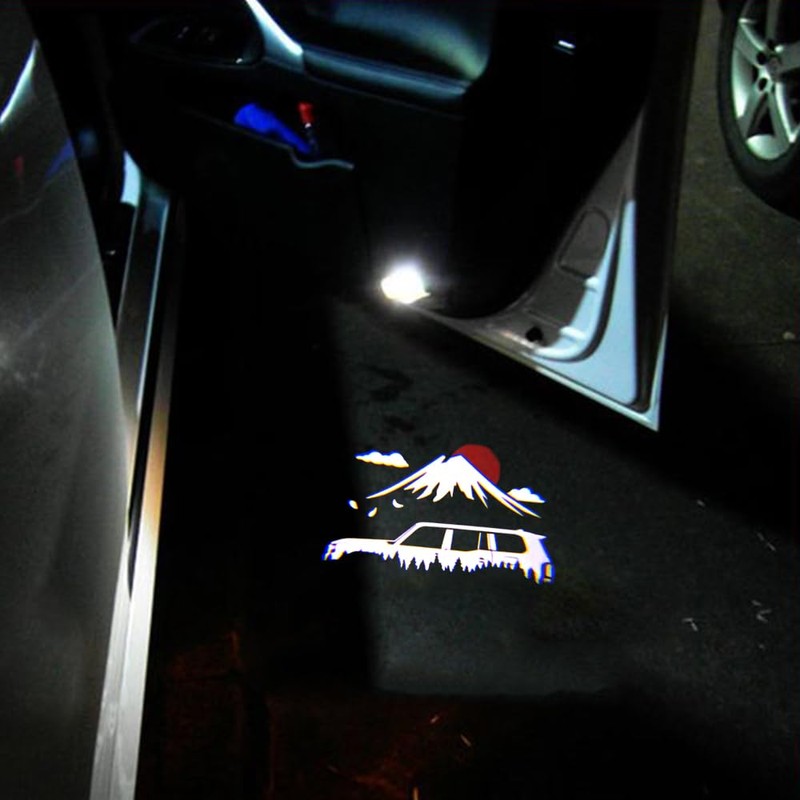 2 PCS LED Car Door Logo Lights Compatible for Land