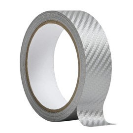 Happy Kreuz HZ2820 Tape Type Car Wrapping Film, Width: 1.2 inches (3 cm), Roll length: 19’8” (6 m), Color: Carbon Silver