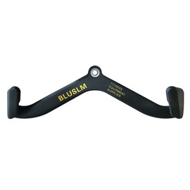 BLUSLM LAT Pull Down Bar for Cable Machine, LAT Pulldown Attachments T-bar V-bar Cable Attachment for Gym, Back Tricep Strength Training Handle (BL05)