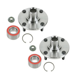 Front Wheel Hub & Bearing Pair Kit Set of 2 for 00-11 Ford Focus