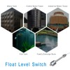 Float Switch L150mm Vertical Liquid Level Sensor Stainless Steel Float