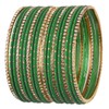 Efulgenz Indian Bangles for Women Indian Bangle Set Rhinestone CZ